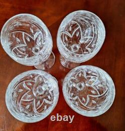 Waterford Lucerne Cut Crystal Wine Glasses, Set of 4, Tall, Pristine Condition