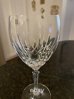 Waterford MOURNE Water Goblets Wine Glasses 8 1/8 SET OF 2 CrystalEUC