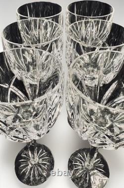 Waterford Marquis Brookside Cut Crystal Wine Glasses 8 5/8 Set Of 6