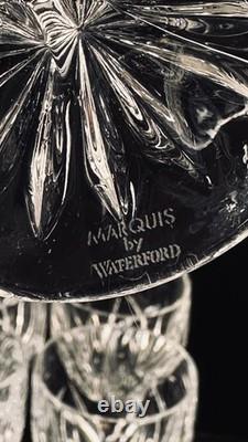 Waterford Marquis Brookside Cut Crystal Wine Glasses 8 5/8 Set Of 6