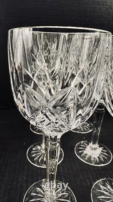 Waterford Marquis Brookside Cut Crystal Wine Glasses 8 5/8 Set Of 6