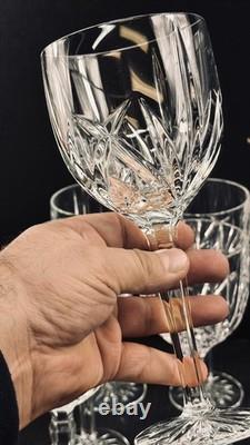 Waterford Marquis Brookside Cut Crystal Wine Glasses 8 5/8 Set Of 6