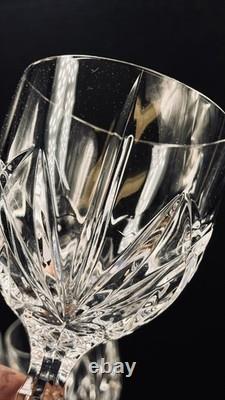 Waterford Marquis Brookside Cut Crystal Wine Glasses 8 5/8 Set Of 6