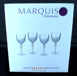 Waterford Marquis Brookside? Plum (Purple) Wine Glasses, 8.5 Set Of 4 NEW