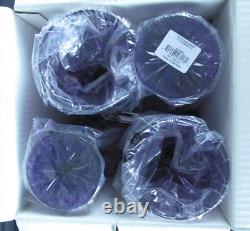 Waterford Marquis Brookside? Plum (Purple) Wine Glasses, 8.5 Set Of 4 NEW