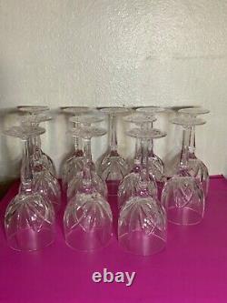 Waterford Marquis Crystal Brookside Goblet Wine Water Glasses set of 12