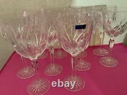 Waterford Marquis Crystal Brookside Goblet Wine Water Glasses set of 12