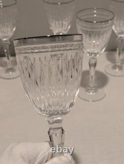 Waterford Marquis Hanover Platinum 7 5/8 wine glasses. Set of 7. New cond