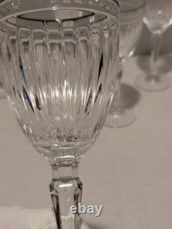 Waterford Marquis Hanover Platinum 7 5/8 wine glasses. Set of 7. New cond