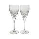 Waterford (Marquis) Sheridan Pair of Crystal Wine Glasses 8 5/8 8oz Signed