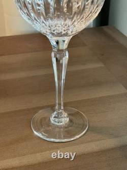 Waterford Marquis TWO Hanover Gold Balloon Wine Glasses 8-5/8 Light Gold Wear