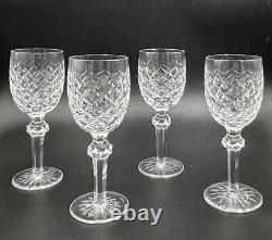 Waterford Powerscourt Claret Stemmed Crystal Wine Glasses Set of Four