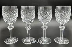 Waterford Powerscourt Claret Stemmed Crystal Wine Glasses Set of Four