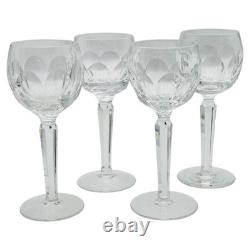 Waterford SHEILA 7 3/8 Crystal Wine Hock Glasses Set Of 4 VINTAGE