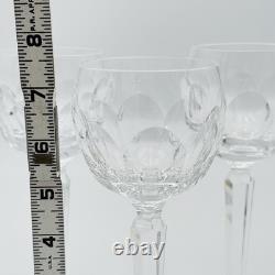 Waterford SHEILA 7 3/8 Crystal Wine Hock Glasses Set Of 4 VINTAGE