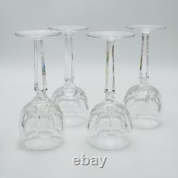 Waterford SHEILA 7 3/8 Crystal Wine Hock Glasses Set Of 4 VINTAGE