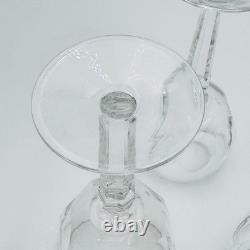 Waterford SHEILA 7 3/8 Crystal Wine Hock Glasses Set Of 4 VINTAGE