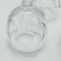 Waterford SHEILA 7 3/8 Crystal Wine Hock Glasses Set Of 4 VINTAGE