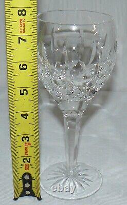 Waterford Stamped Set of 3 Wine Water Goblets Glasses Balloon Lismore