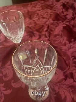 Waterford Stemware, Araglin Golden Water/Wine Glass, 7 No Box Set Of Two