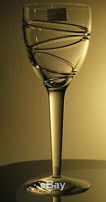 Waterford Stuart Crystal Jasper Conran Aura Goblet Water/ Wine Glass Pair New