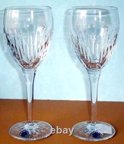 Waterford Winter Wonders Crystal Wine Glasses SET/2 Midnight Frost 1059648 New