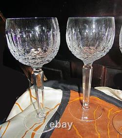Waterford crystal Colleen 4 balloon wine glasses or wine hocks