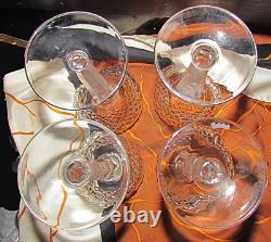 Waterford crystal Colleen 4 balloon wine glasses or wine hocks