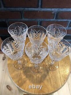 Waterford crystal wine glasses set 6