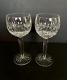 Waterford cut crystal hock wine glasses Eileen pattern Ireland beautiful pair