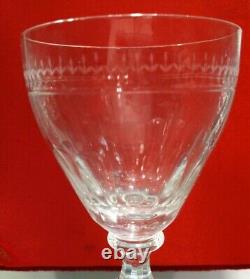 William Yeoward Eleven Crystal Gloria Pattern Wine Glasses Handcut And Handblown