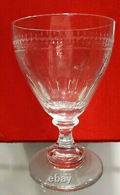 William Yeoward Eleven Crystal Gloria Pattern Wine Glasses Handcut And Handblown