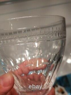 William Yeoward Eleven Crystal Gloria Pattern Wine Glasses Handcut And Handblown
