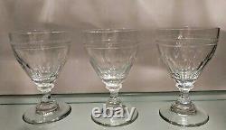 William Yeoward Eleven Crystal Gloria Pattern Wine Glasses Handcut And Handblown