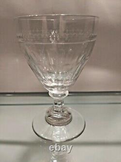 William Yeoward Eleven Crystal Gloria Pattern Wine Glasses Handcut And Handblown