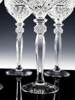 Williamsburg Crystal 7 RIEKES CRISA WINE HOCK GOBLETS GLASSES Set of 9