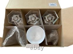 Wine Glasses Mario Luca Giusti Dolce Vita White Synthetic Crystal, Set of 10