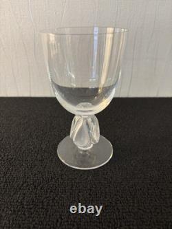 Wine Glasses No. 6 Bellini Model In Lalique Crystal H 12.5 Cm