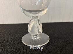Wine Glasses No. 6 Bellini Model In Lalique Crystal H 12.5 Cm