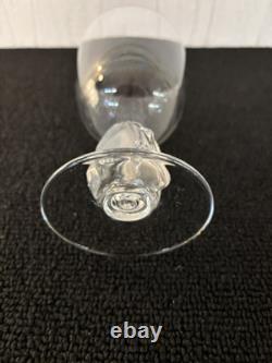 Wine Glasses No. 6 Bellini Model In Lalique Crystal H 12.5 Cm