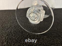 Wine Glasses No. 6 Bellini Model In Lalique Crystal H 12.5 Cm