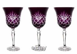 Wine Glasses Roman Lead Glass 6ER (421X KKL) Purple Lens, Roman Glass, Crystal