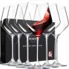 Wine Glasses, White Red Wine Glasses Set of 6, Lead-Free Premium Crystal Clear Gla