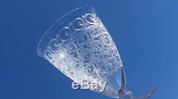 Wonderful French BACCARAT ROHAN CHATEAUBRIAND Crystal 6 CLARET WINE Glasses