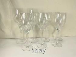ZZ17 Antique Cut Crystal Claret Crystal Drinkware & Barware Wine Glass Set of 7