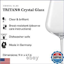 Zwiesel Glas Vervino Allround Glass (Set of 6), Wine Glasses for Red, White a